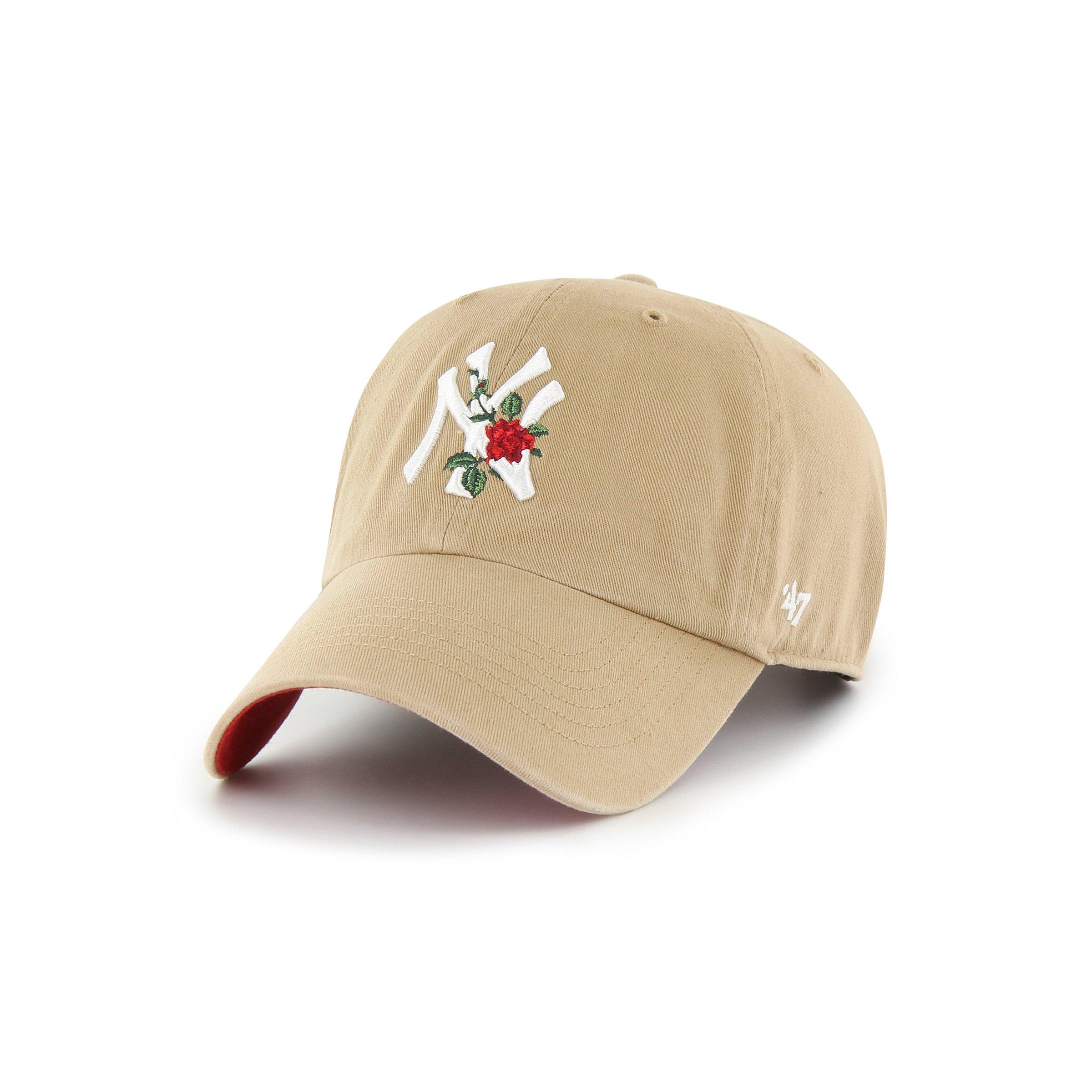 47 New York Yankees Roses Cleanup Snapback Hat - Khaki